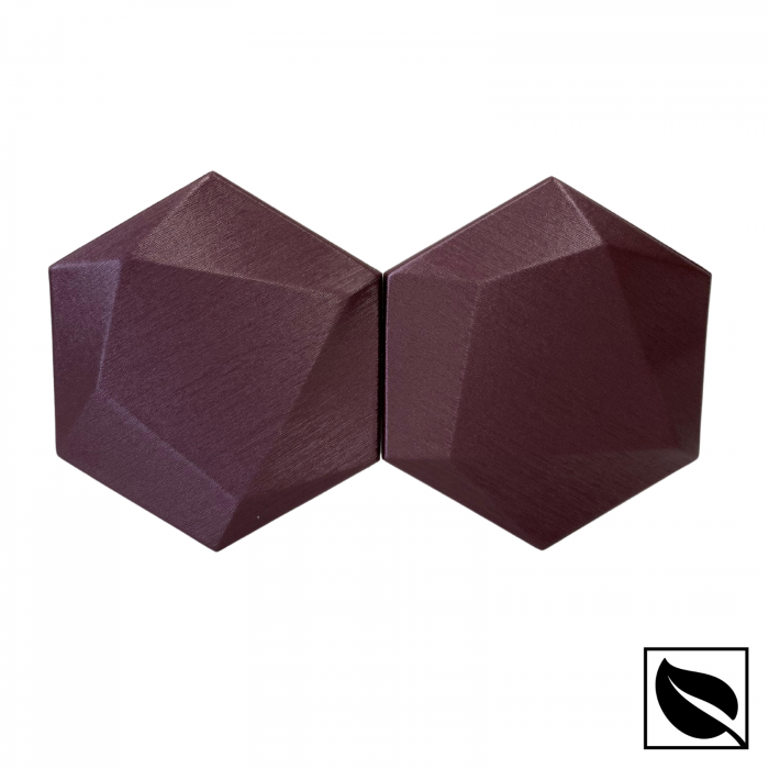 Panou Decorativ Perete 3D Autoadeziv, Hexagon Grena Sidef, Set 2 Buc., Placi din Piele Ecologica [3]