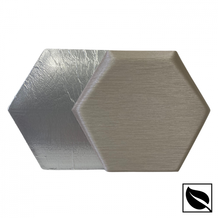 Panou Decorativ Perete 3D Autoadeziv, Hexagon Nisip Sidef, Set 2 buc., Placi Decor Perete [6]