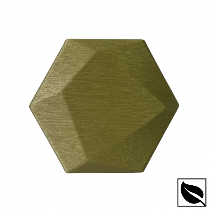 Panou Decorativ Perete 3D Autoadeziv, Hexagon Oliv Sidef, Set 2 Buc., Placi din Piele Ecologica [4]