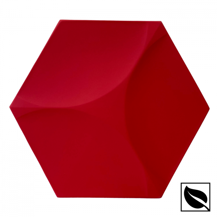 Panou Decorativ Perete 3D Autoadeziv, Hexagon Rosu, Set 2 Buc., Placi Decor Perete [3]