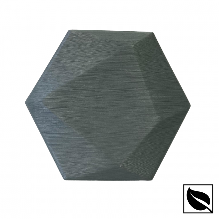 Panou Decorativ Perete 3D Autoadeziv Hexagon Vernil Sidef, Set 2 Buc., Placi din Piele Ecologica [5]