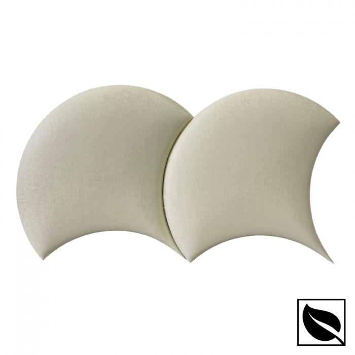 Panou Decorativ Perete 3D, Autoadeziv Ivory Sidef, Set 2 Buc., Placi din Piele Ecologica [3]
