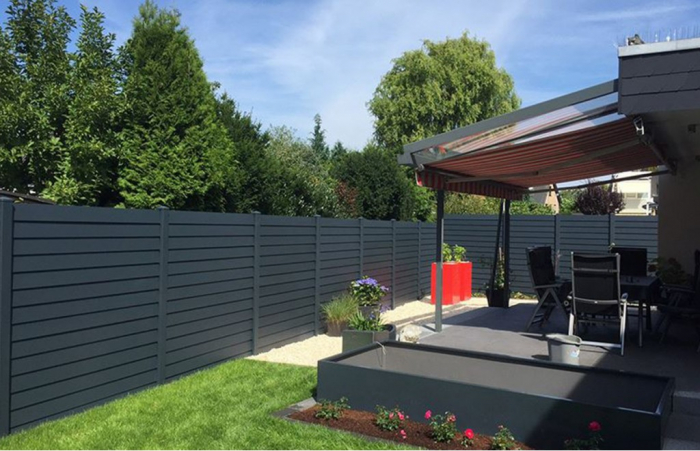 Panou Gard Model Armura Din Aluminiu Cu Stalpi Din Zidarie Existenti 1000x2000mm [2]