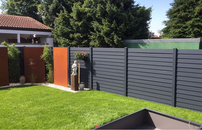 Panou Gard Model Armura Din Aluminiu Cu Stalpi Din Zidarie Existenti 1000x2000mm [4]