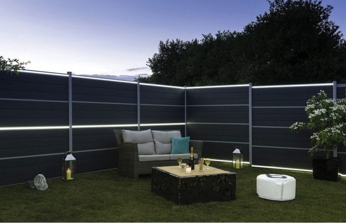 Panou Gard Model Neon Din Aluminiu Cu Stalpi Din Zidarie Existenti 1000x2000 [2]