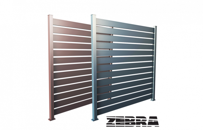 Panou Gard Model Trend 140 Cu Stalpi Si Lamele Din Aluminiu 1000x2000 mm [6]