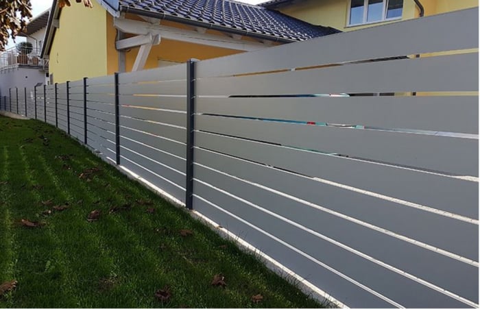Panou Gard Model Trend 140 Cu Stalpi Si Lamele Din Aluminiu 1000x2000 mm [4]