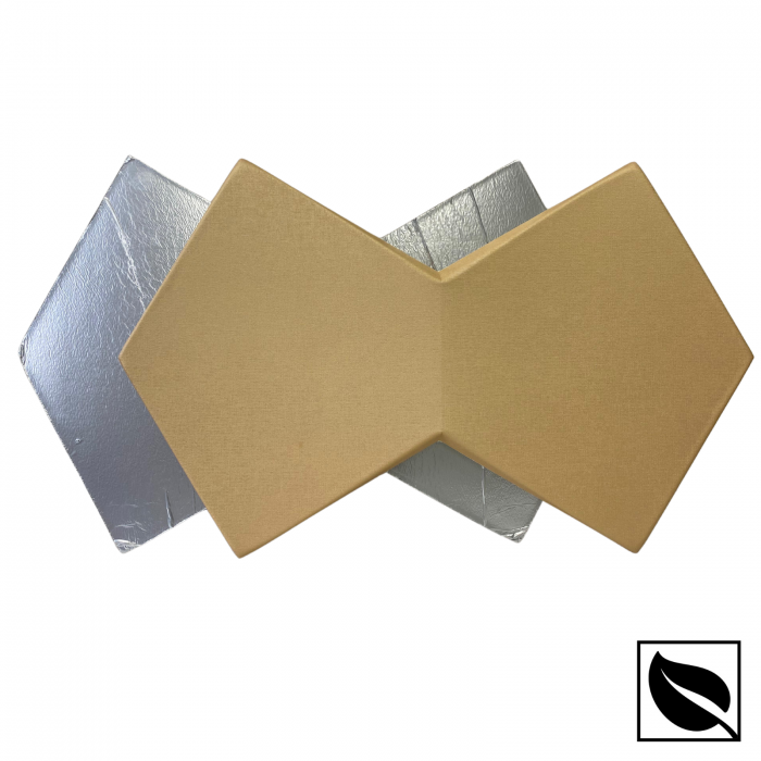 Panou Placari Pereti 3D Autoadeziv, Auriu Sidef, Set 2 Buc., Placi Din Piele Ecologica [6]