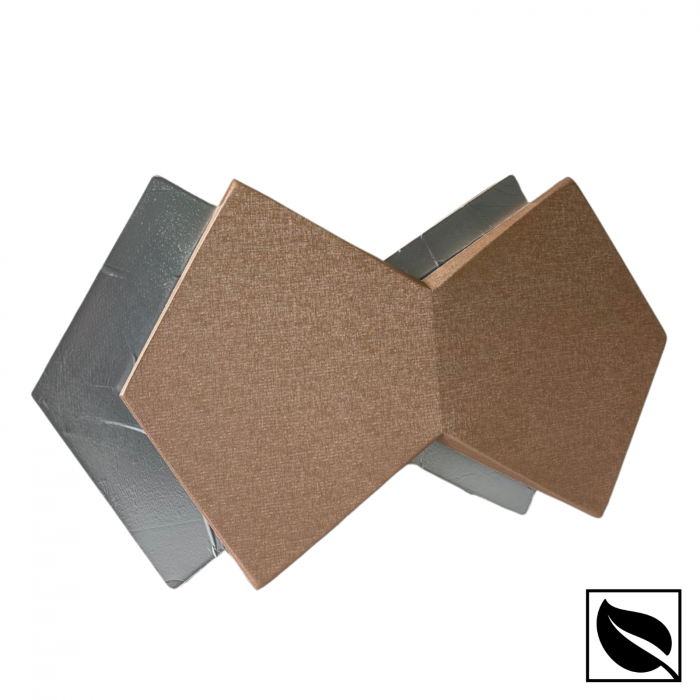 Panou Placari Pereti 3D Autoadeziv, Cupru Sidef, Set 2 Buc., Placi Din Piele Ecologica [3]