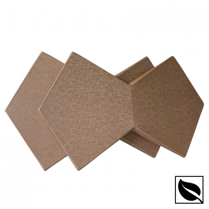 Panou Placari Pereti 3D Autoadeziv, Cupru Sidef, Set 2 Buc., Placi Din Piele Ecologica [2]