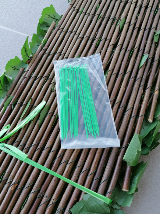Gard Verde Artificial protectie vizuala, Gard viu artificial cu rachita si frunze [6]