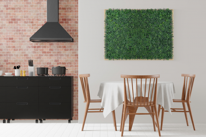 Perete Verde Buxus, Perete Verde Artificial,  Panou Decorativ pentru Perete [5]