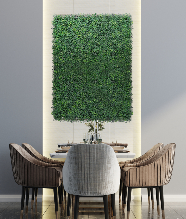 Perete Verde Buxus, Perete Verde Artificial,  Panou Decorativ pentru Perete [2]