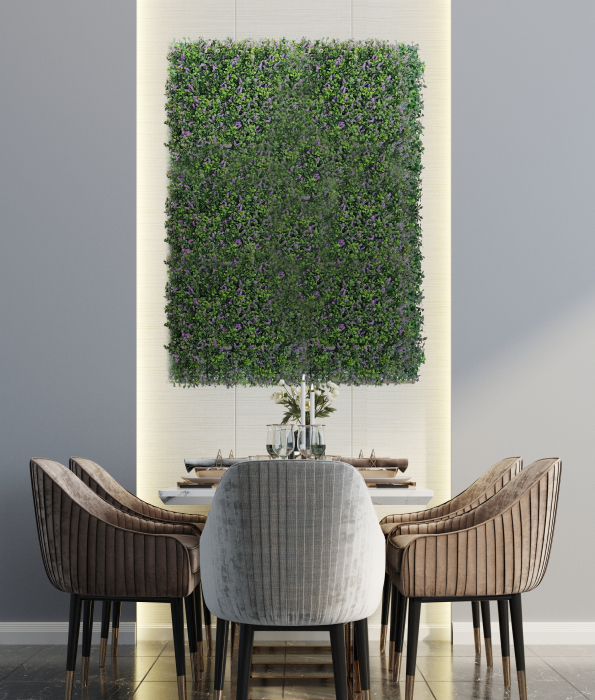 Perete Verde Lavanda, Perete Verde Artificial,  Panou Decorativ pentru Perete [8]