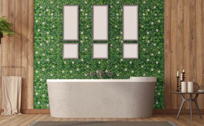 Perete Verde Murraya White Flower, Perete Verde Artificial,  Panou Decorativ pentru Perete [12]