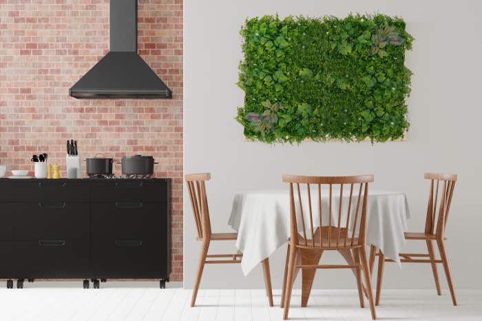 Perete Verde Plant Mix, Perete Verde Artificial,  Panou Decorativ pentru Perete [9]