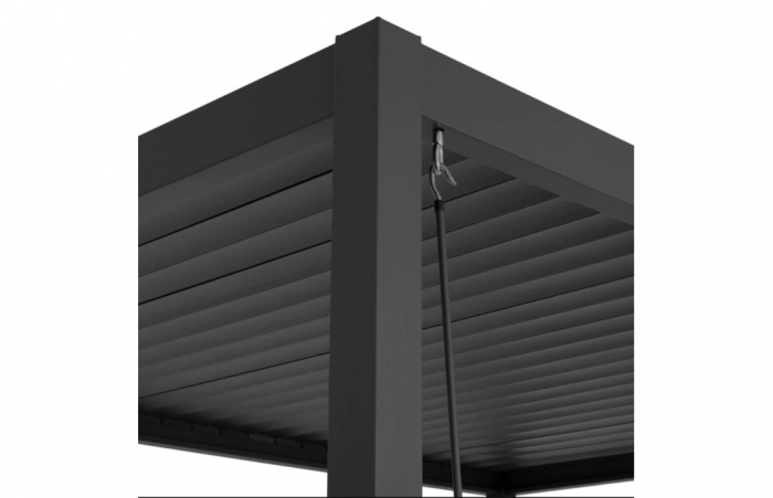 Pergola X Bioclimatica 3x3x2.5m cu LED, Premium, Aluminiu [5]