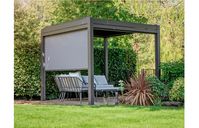 Pergola X Bioclimatica 3x3x2.5m cu LED, Premium, Aluminiu [4]