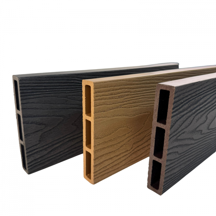 Placă de gard 3D Gri din WPC Lemn Compozit, 120 x 20 mm,1 ml [5]