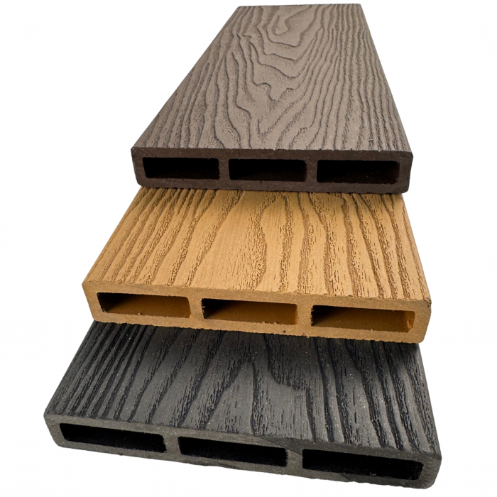 Placă de gard 3D Maro din WPC Lemn Compozit, 120 x 20 mm,1 ml [4]
