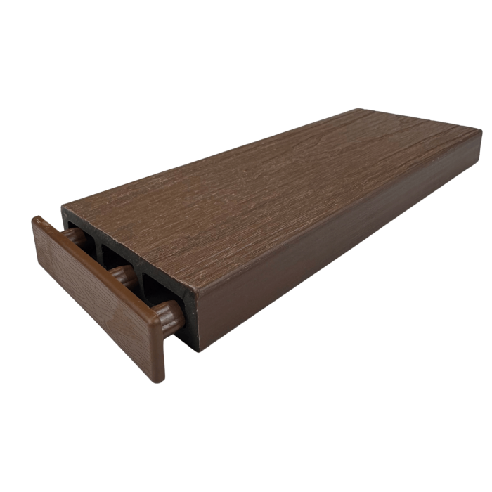 Placa de Gard WPC Co-extrudat 80x20 mm, Maro Nuc, Lungime 2 m și 2.9 m [4]