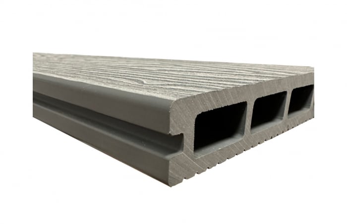 Placa deck terasa WPC 3D, tip pardoseala/dusumea WPC, 150x22mm, maro lemn [7]