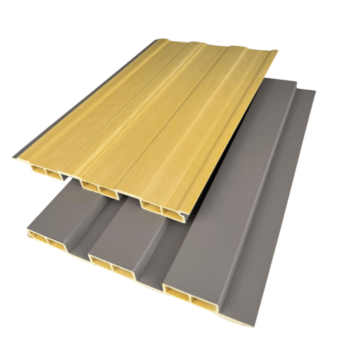 Riflaj de interior, Gri Antracit cu caneluri late. Latime 204 mm, Lungime 2,8 m [3]