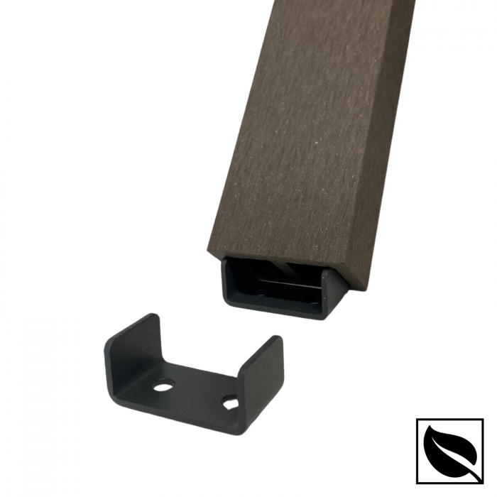 Profil Tub WPC, Lemn Compozit pentru Riflaj Decorativ, 55x35x2900 mm, Ramforsat, Bej [3]