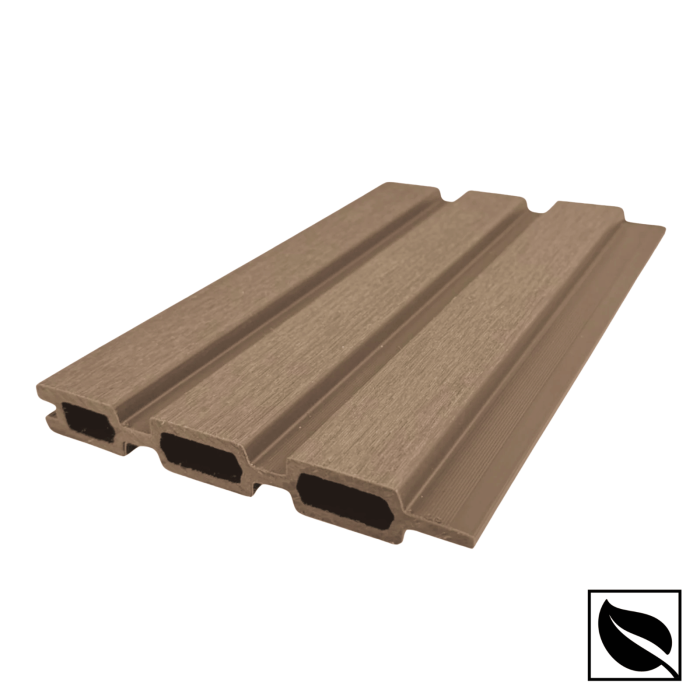 Riflaj pentru Gard si Paravan VIVODECOR 164x21mm, Lungime 2 m, Riflaj cu Fata Dubla Maro Stejar din WPC Lemn Compozit . [3]