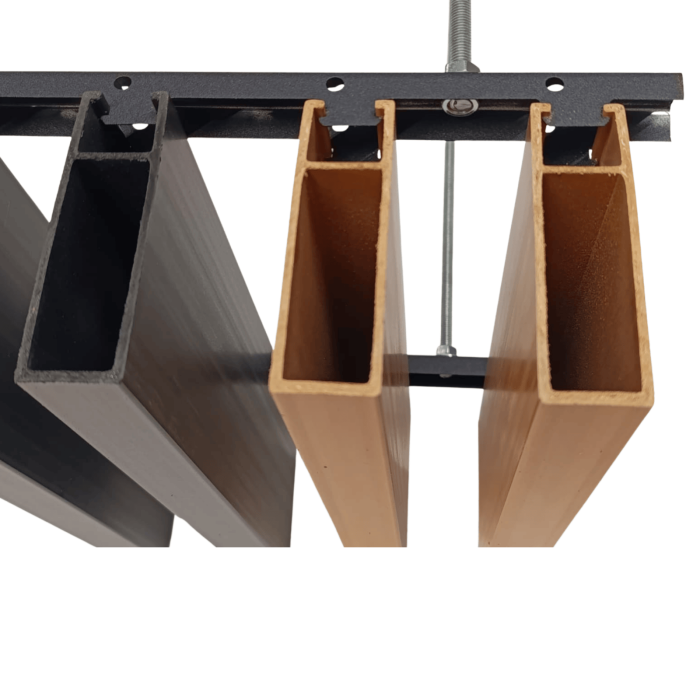 Riflaj Tavan WPC, Profil U 30x100 mm, culoare Gri Antracit, Lungime 2.8m [3]