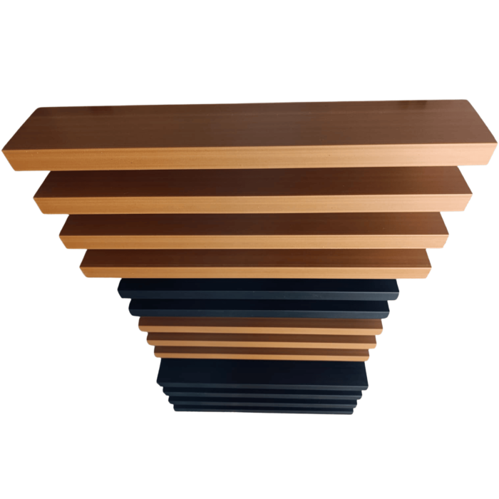 Riflaj Tavan WPC, Profil U 30x50 mm, culoare Gri Antracit , Lungime 2.8 m [5]