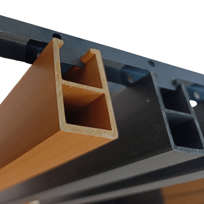 Riflaj Tavan WPC, Profil U 30x50 mm, culoare Gri Antracit , Lungime 2.8 m [2]