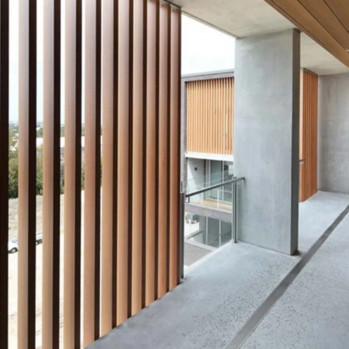 Profil Tub WPC, Lemn Compozit pentru Riflaj Decorativ, 55x35x2900 mm, Ramforsat, Bej [9]