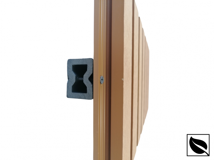 Riflaj Decorativ WPC Lemn Compozit Durabil, 219x26x2900mm, Bej [7]