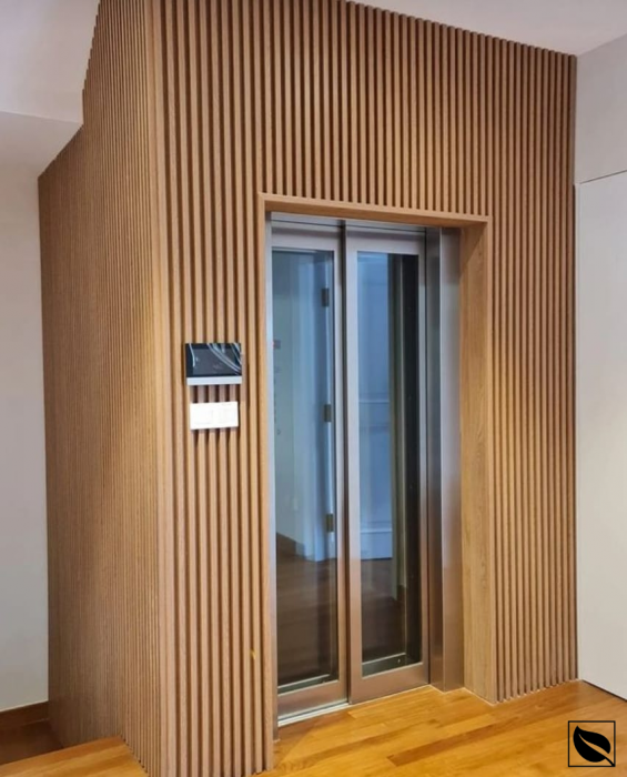 Riflaj Decorativ WPC Lemn Compozit Durabil, 219x26x2900mm, Bej [8]