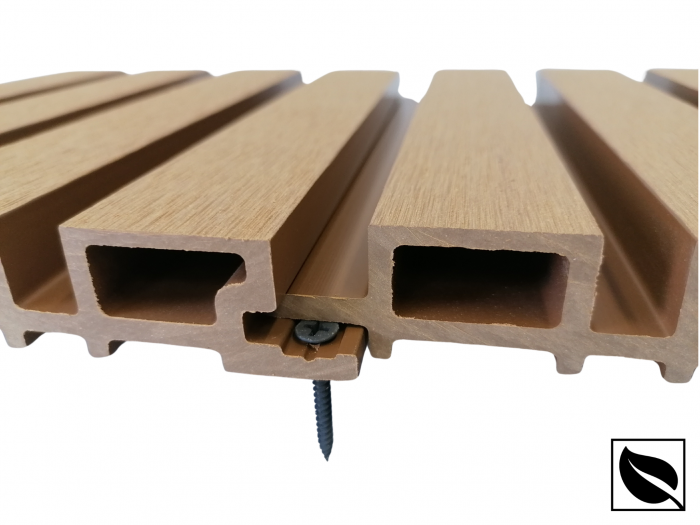 Riflaj Decorativ WPC Lemn Compozit Durabil, 219x26x2900mm, Bej [6]