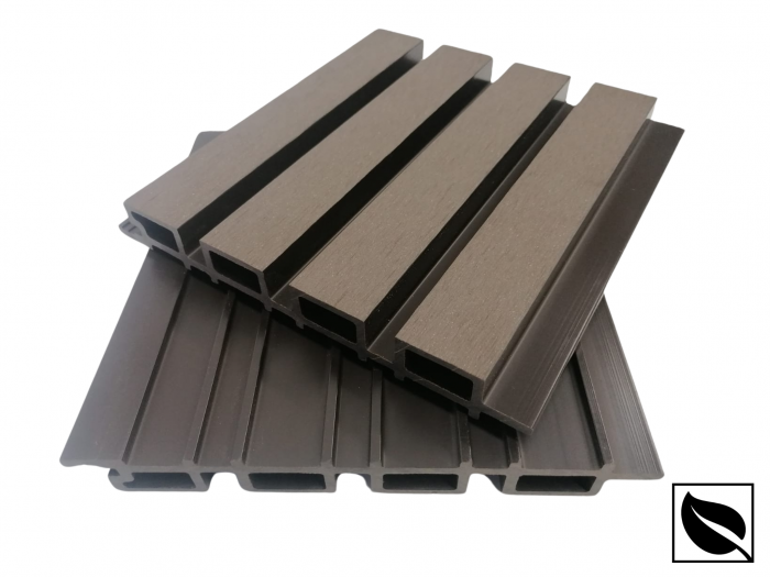 Riflaj Decorativ WPC Lemn Compozit Durabil, 219x26x2900mm, Maro [2]