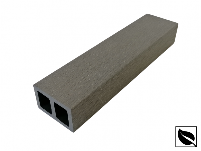 Profil Tub WPC, Lemn Compozit pentru Riflaj Decorativ, 55x35x2900 mm, Ramforsat, Gri [2]