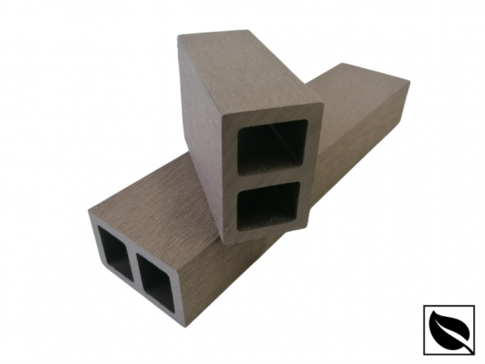 Profil Tub WPC, Lemn Compozit pentru Riflaj Decorativ, 55x35x2900 mm, Ramforsat, Maro [6]