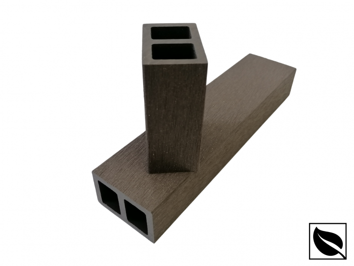 Profil Tub WPC, Lemn Compozit pentru Riflaj Decorativ, 55x35x2900 mm, Ramforsat, Maro [3]