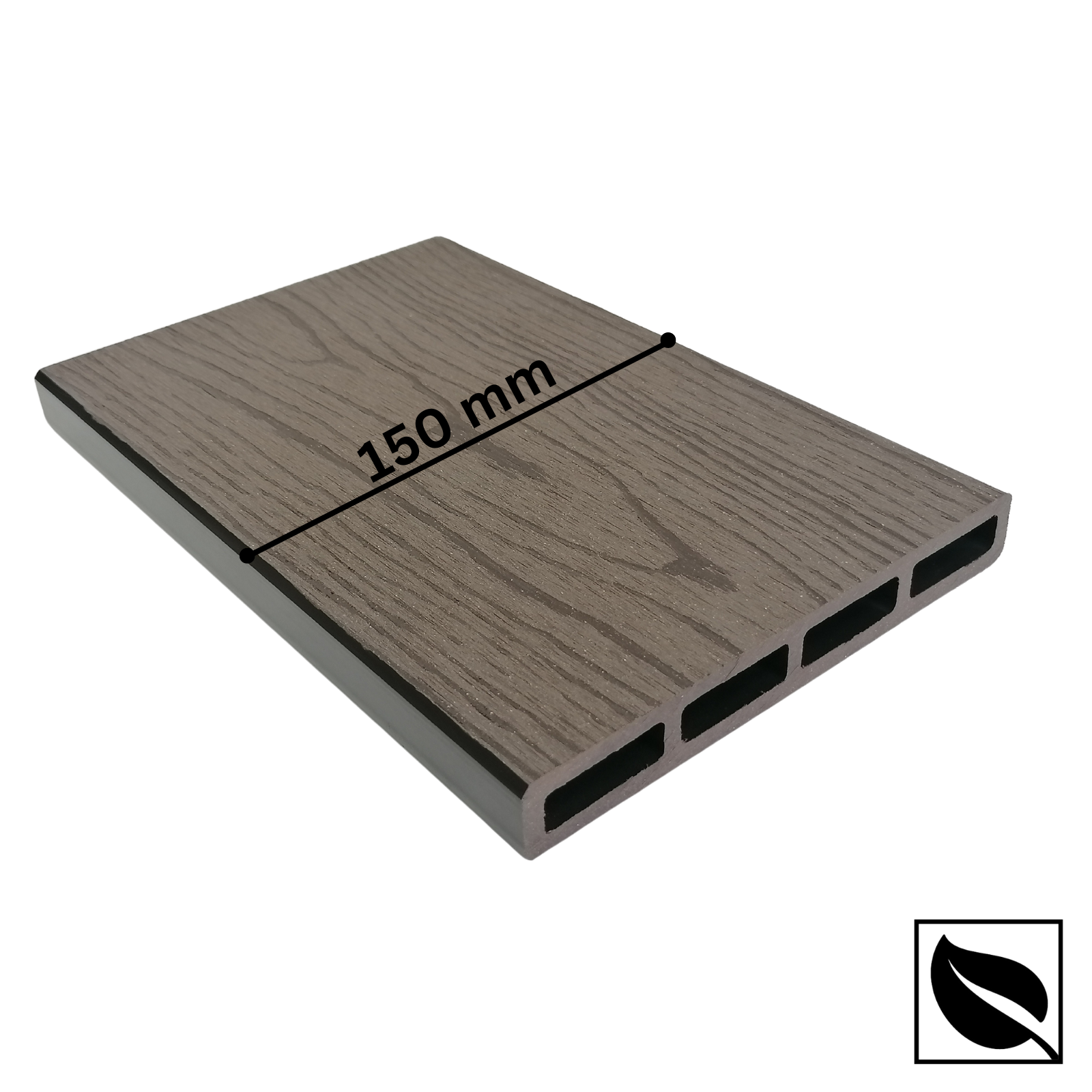 Set 30 Placi Sipca Gard WPC Maro 150x20mm, Placa Tip scandura Lemn Compozit, 2ML/buc [2]