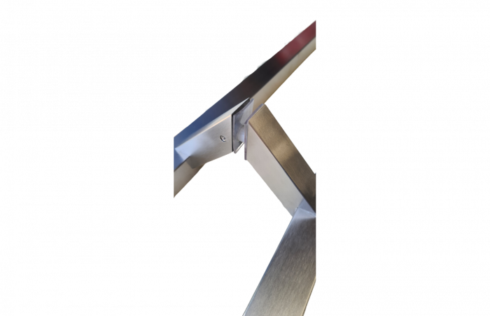 Set manere patrate inox satinat, 30x30mm, Premium [4]