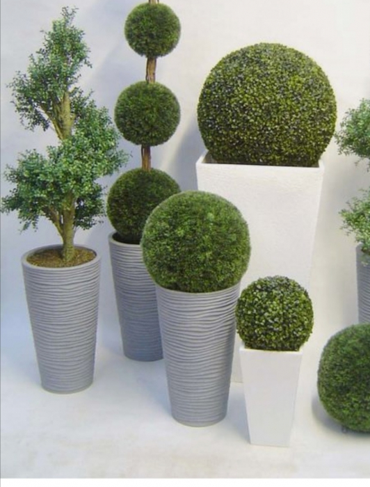 Sfera plante artificiale buxus, Arbust ornamental artificial, Sfera artificiala de cimisir [8]