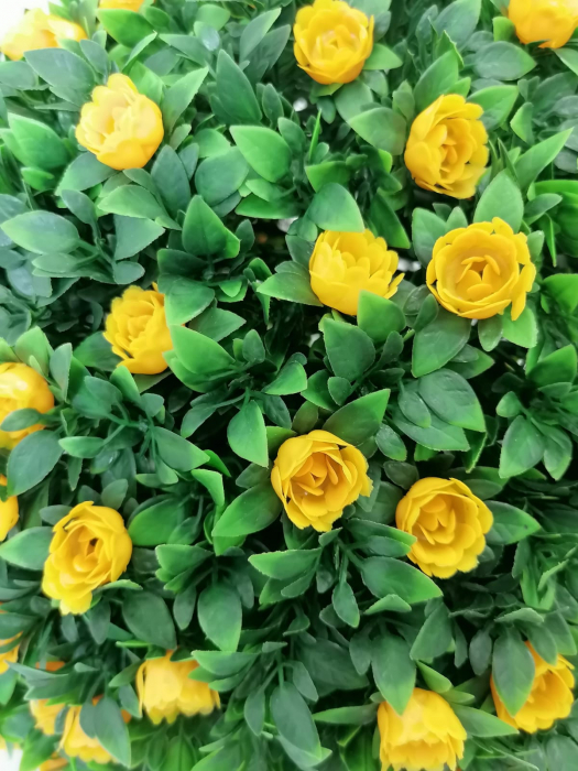 Arbust artificial in forma de sfera vivodecor, Sfera decorativa din plante artificiale trandafiri galbeni [6]