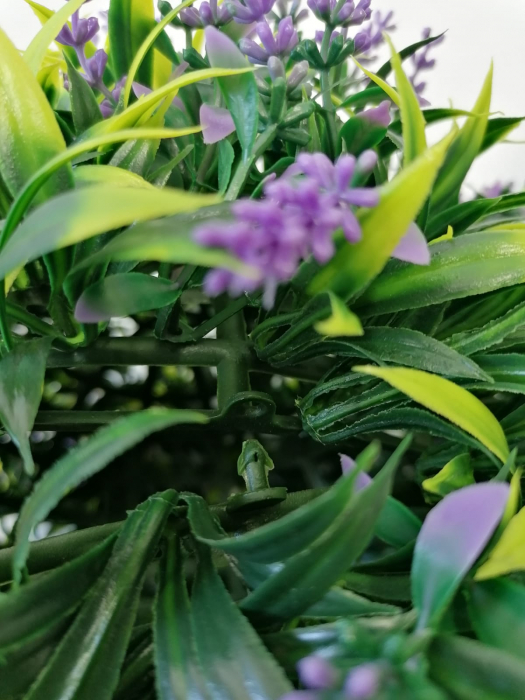 Planta artificiala cu flori de lavanda, Sfera decorativa din plante artificiale [7]