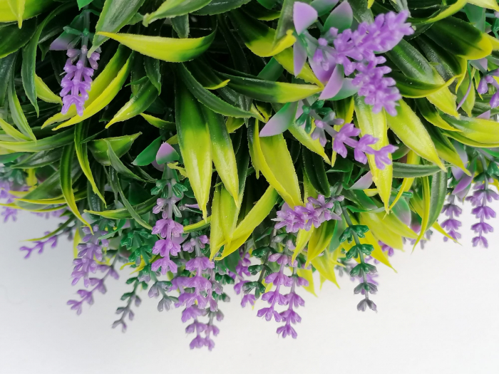 Planta artificiala cu flori de lavanda, Sfera decorativa din plante artificiale [3]