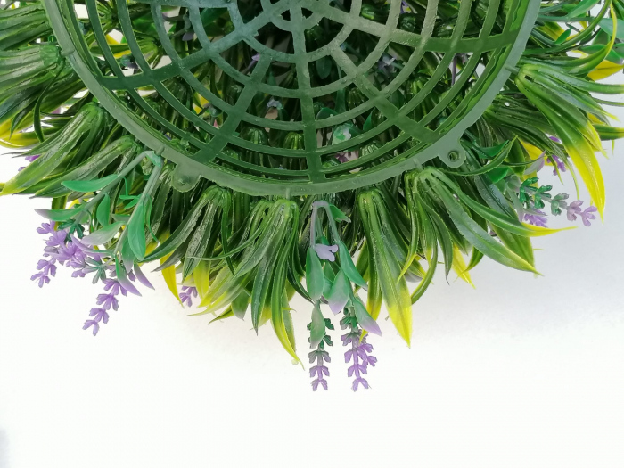 Planta artificiala cu flori de lavanda, Sfera decorativa din plante artificiale [6]