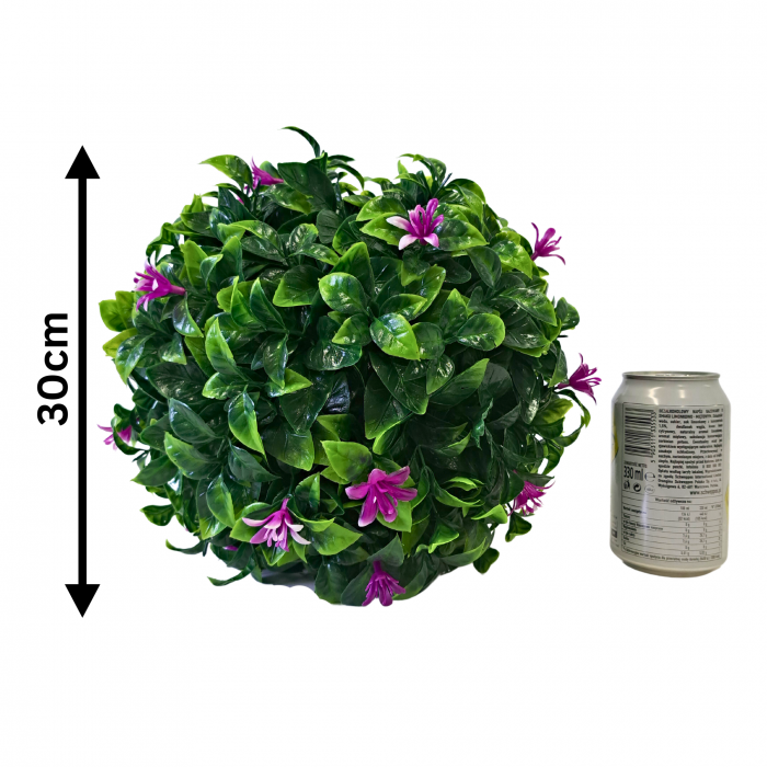 Sfera decorativa din plante artificiale cu flori mov [5]