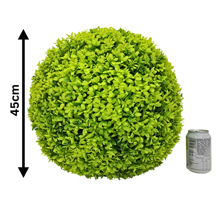 Arbust artificial in forma de sfera vivodecor, Sfera plante artificiale Buxus Verde Crud [4]