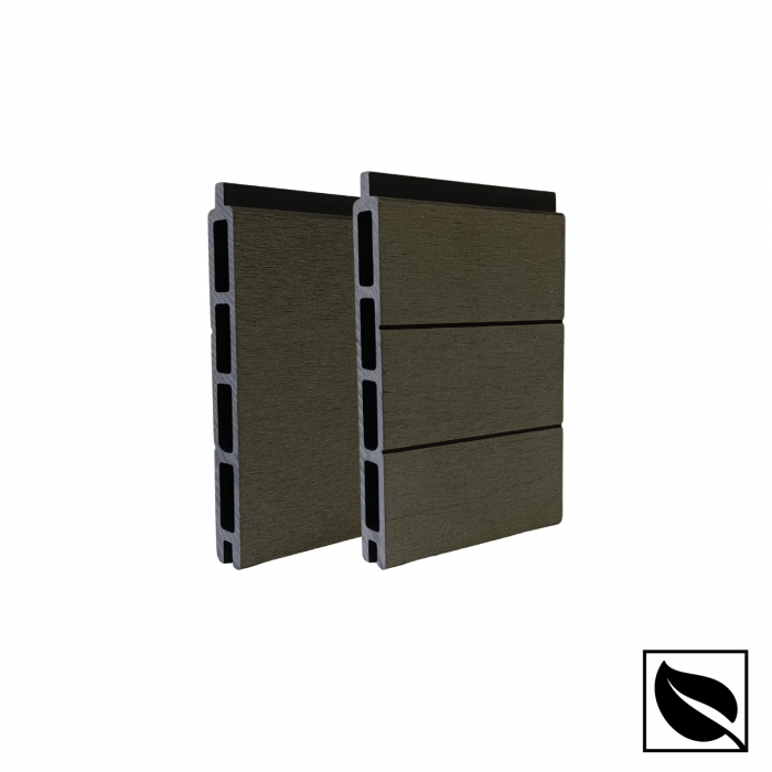 Sipca Gard WPC Gri Antracit cu îmbinare Lemn Compozit, Placa Tip Scandura 150x20 mm,1 ML [8]